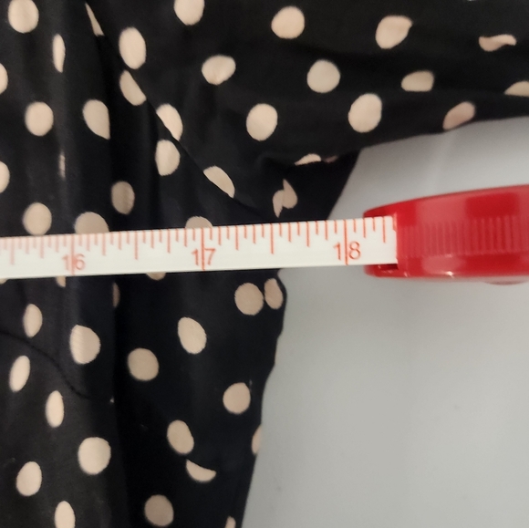 Boden Black Pink Polka Dot Dress, Size 12 - Picture 8 of 10